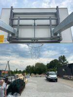 Konstrukcja dwusłupowa z regulacją wysokości